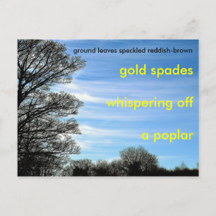 Ein Gedicht für den Herbst Postkarte