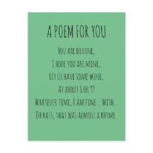 Ein Gedicht für dich