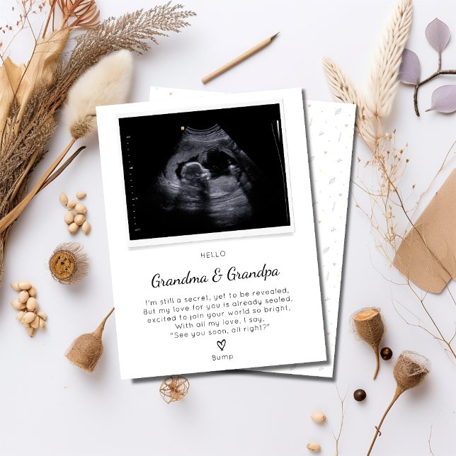 Ein Gedicht vom Baby zur zukünftigen Oma & Opa-Kar (Von Creator hochgeladen)