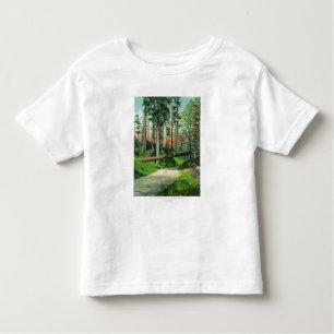 Ein gefallener Baum an der Waldpark-Szene Kleinkind T-shirt