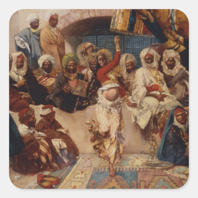 Ein gefangenes Publikum, 1883 (Öl auf Leinwand) Quadratischer Aufkleber (Vorderseite)