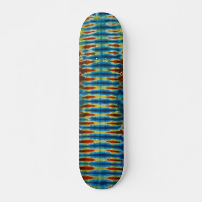 Ein Gefärbte Krawatte-Skateboard Vert Strip Skateboard (Vorne)