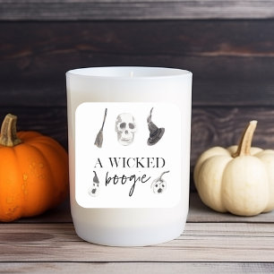 Ein gefickter Boogie   Frohe Halloween Quadratischer Aufkleber