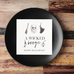 Ein gefickter Boogie   Frohe Halloween Serviette