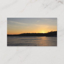 Ein gefrorener Sonnenuntergang Visitenkarte