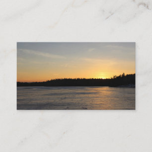 Ein gefrorener Sonnenuntergang Visitenkarte
