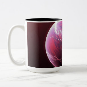 Ein geheimnisvoller schöner Planet Zweifarbige Tasse