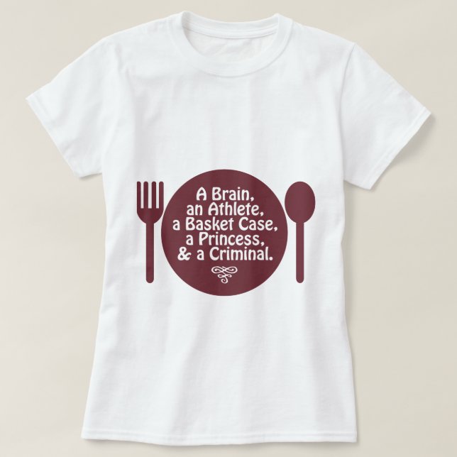 Ein Gehirn, ein Athlet, ein Körbchen... Pop Kultur T-Shirt (Design vorne)
