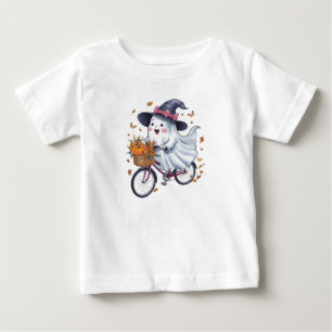 Ein Geist, der ein Fahrrad fährt Baby T-shirt