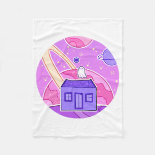 Ein Geist, der im Weltraum lebt Fleecedecke