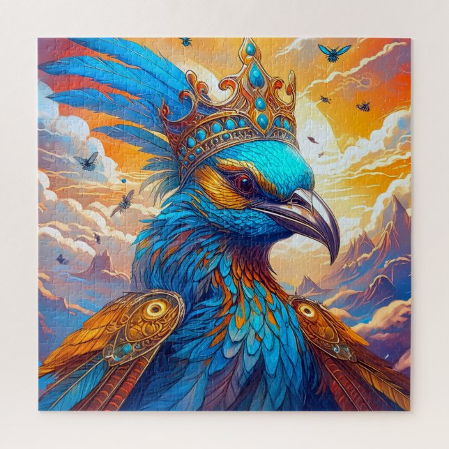 Ein gekröntes Vogelkind Puzzle (Vertikal)