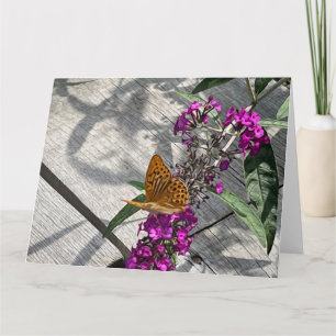 Ein gelber Schmetterling Karte