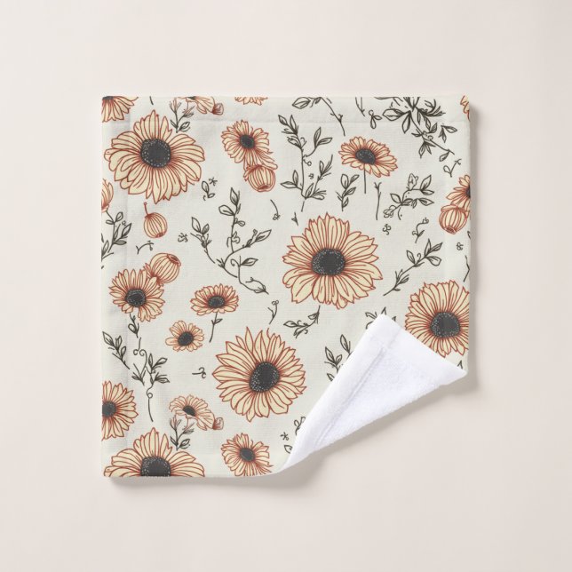 ein gelbes Blume Waschlappen (Waschlappen)