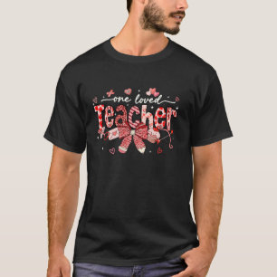 Ein geliebter Lehrer Coquette Bow Pencil Lehrer Va T-Shirt