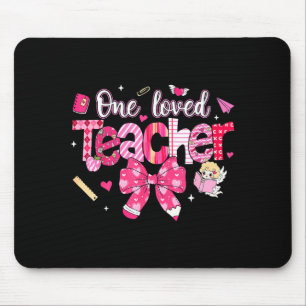 Ein geliebter Lehrer Kokette Schleife Bleistift Va Mousepad