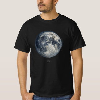 Ein Gemälde des Mondes im Weltraum T-Shirt