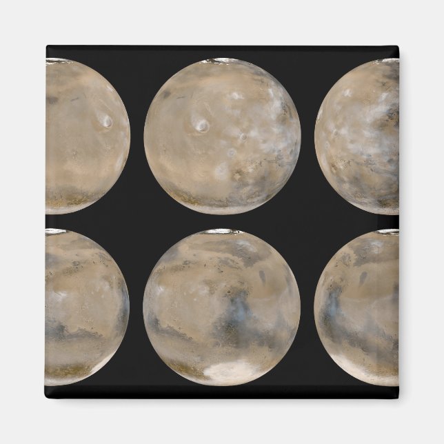 Ein gemäßigter Nordsommer/Südwinter auf den Mars Magnet (Vorne)