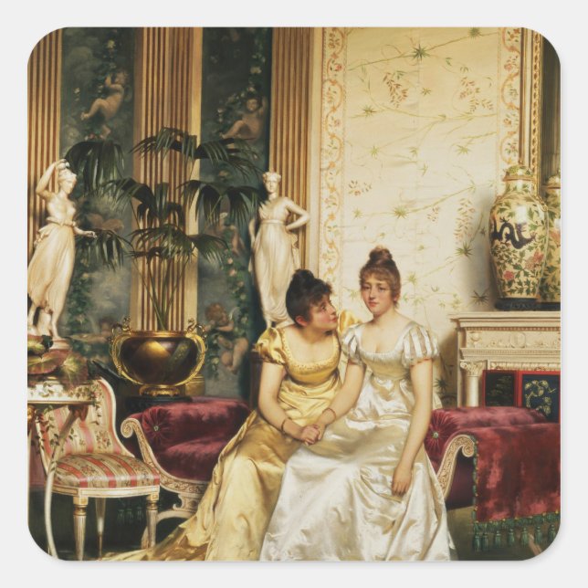 Ein gemeinsames Vertrauen Quadratischer Aufkleber (Vorderseite)