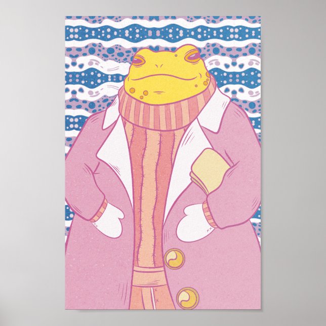 Ein gemütlicher Frosch Poster (Vorne)