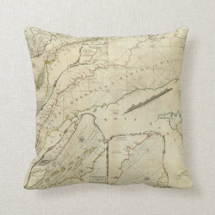 Ein genaues Diagramm des Flusses St Lawrence Kissen