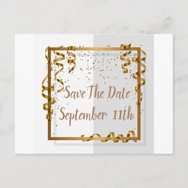Ein generischer Save the Date Postkarte (Vorderseite)