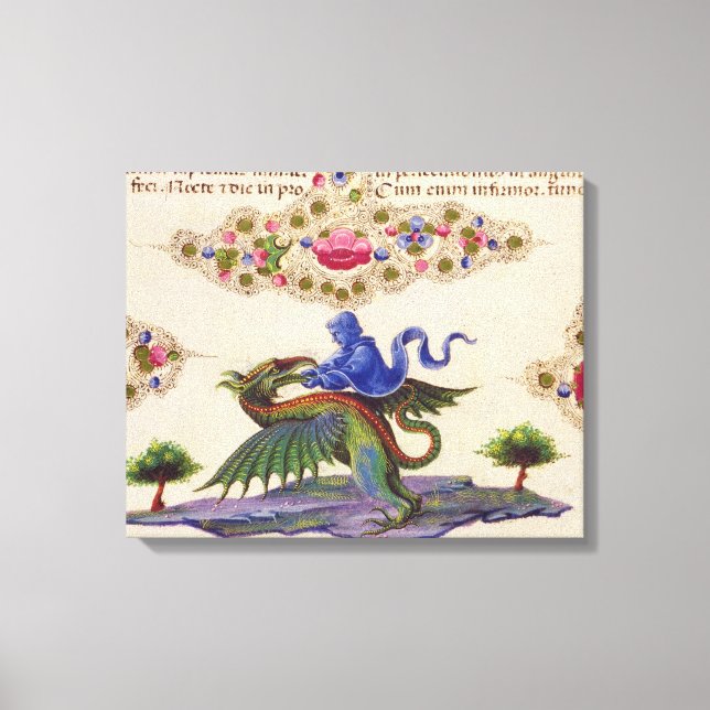 Ein Genie und ein Flügelmonster Leinwanddruck (Vorderseite)