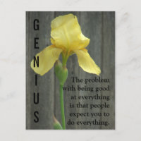 Ein Genie zu sein ist harte Arbeit