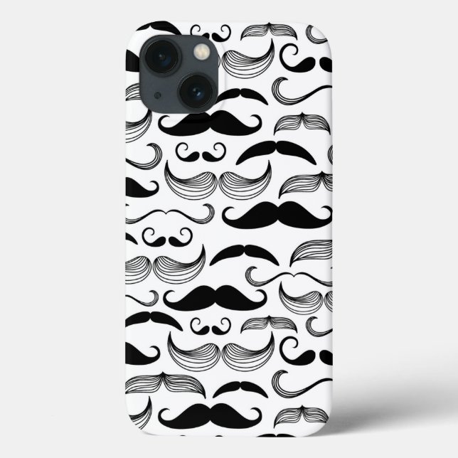 Ein Gentlemen's Club. Mustache Muster 2 Case-Mate iPhone Hülle (Rückseite)