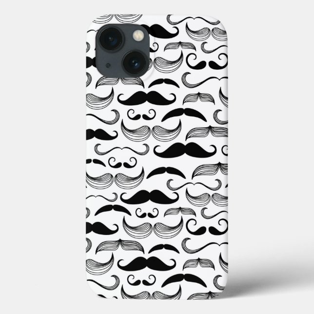 Ein Gentlemen's Club. Mustache Muster 2 Case-Mate iPhone Hülle (Rückseite)