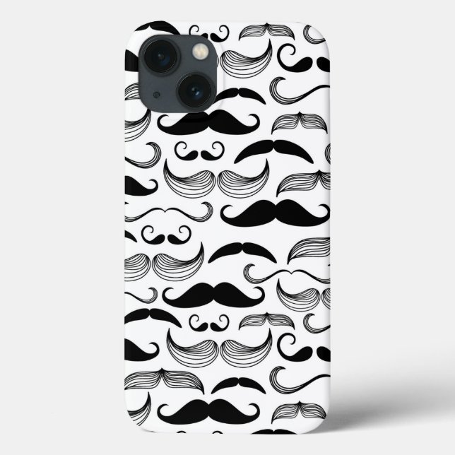 Ein Gentlemen's Club. Mustache Muster 2 Case-Mate iPhone Hülle (Rückseite)