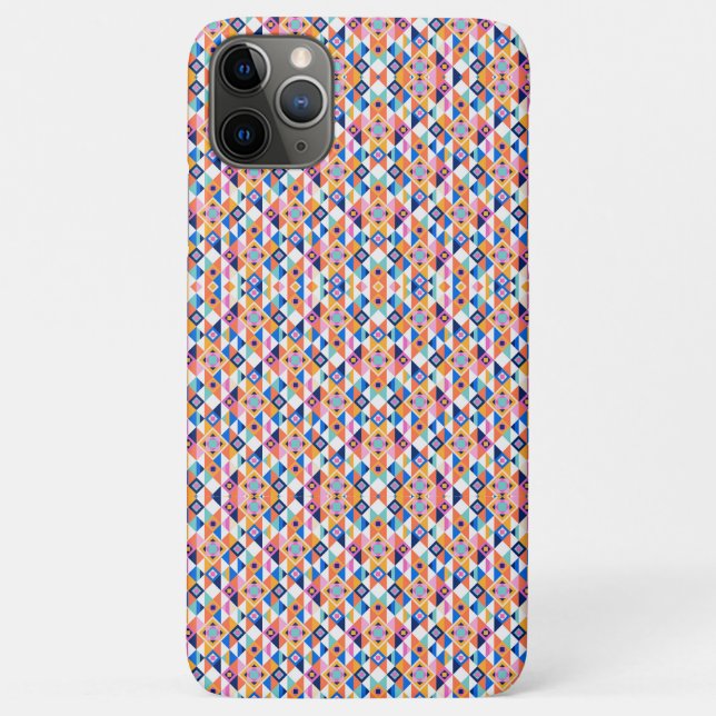 Ein geometrisch gemustertes Handyhülle mit lebendi Case-Mate iPhone Hülle (Rückseite)