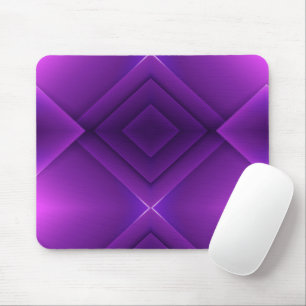 Ein geometrisches, violettes Mauspad mit geschicht