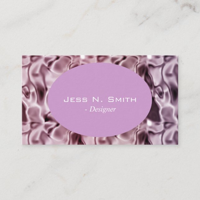 Ein gepflegtes Design, lila elegant Visitenkarte (Vorderseite)