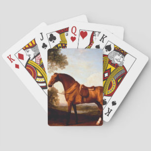 Ein gesattelter brauner Jäger von George Stubbs P Spielkarten