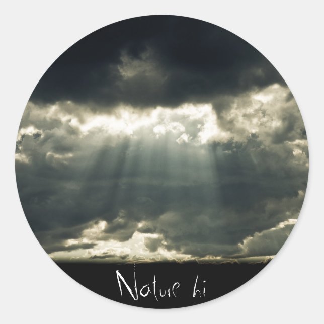 ein geschaffener Moment Runder Aufkleber (Vorderseite)