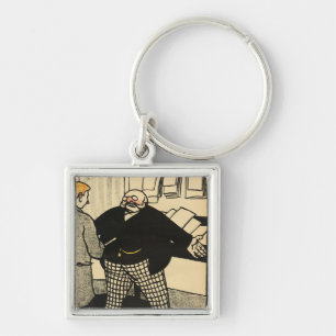 Ein Geschäftsmann und sein Kunde Schlüsselanhänger