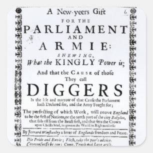 Ein Geschenk des neuen Jahres Quadratischer Aufkleber