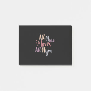 ein Geschenk für alle meine Lieben Post-it Klebezettel