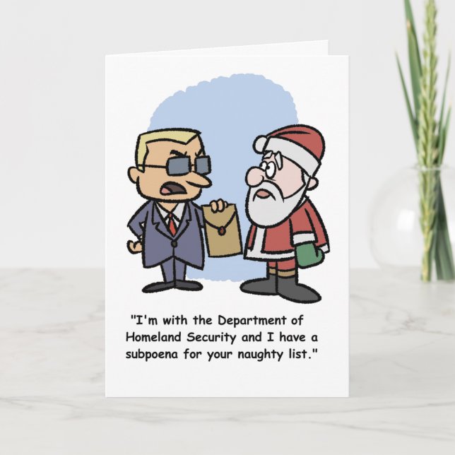 Ein Geschenk für den Weihnachtsmann Karte (Vorderseite)
