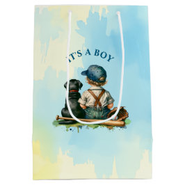 Ein Geschenk für dich | Baseball Themed Baby Dusch Mittlere Geschenktüte