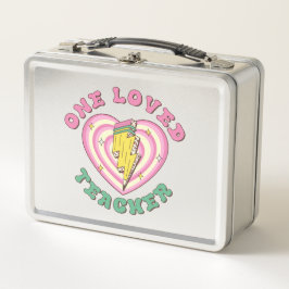 Ein Geschenk für einen geliebten Lehrer Valentine  Metall Brotdose