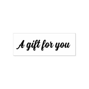 Ein Geschenk für Ihr Extravagantes Kalligrafie Blu Permastempel