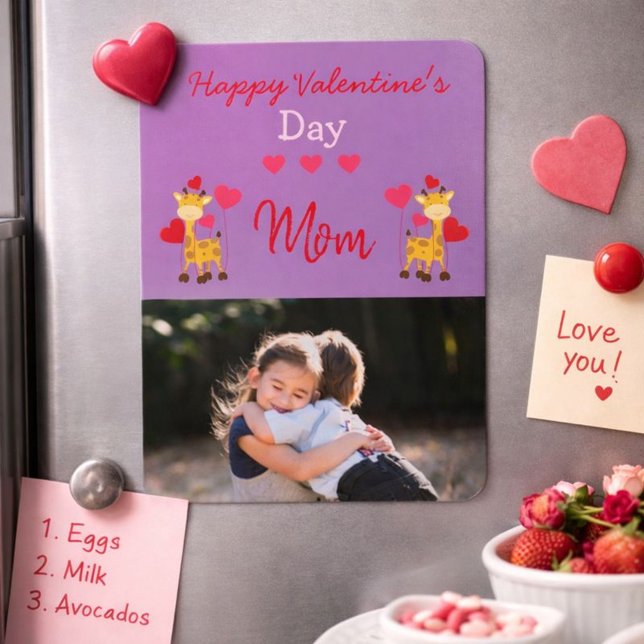 Ein Geschenk für Mama am Valentinstag Magnet (Von Creator hochgeladen)