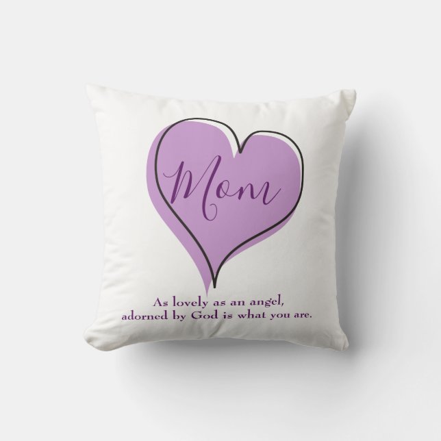 Ein Geschenk für Mama niedliches Herz Kissen (Vorderseite)