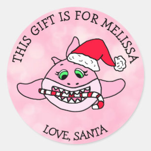 Ein Geschenk für Personalisierte Gift-Tags Runder Aufkleber