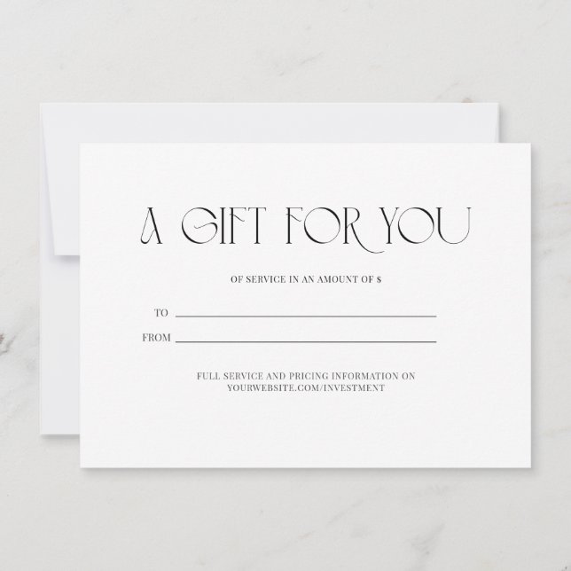 Ein Geschenk für Sie (Rückseite)