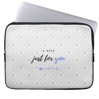 Ein Geschenk für Sie (blaue Version für ihn) Laptopschutzhülle
