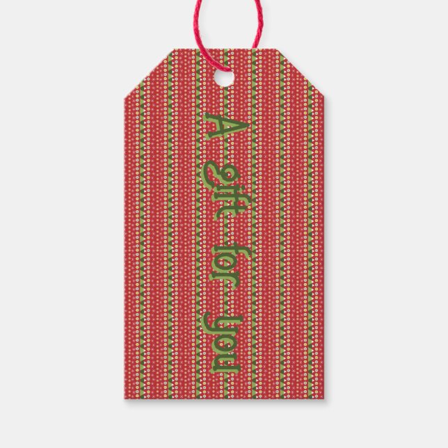 Ein Geschenk für Sie individualisierbare Geschenkm Geschenkanhänger (Vorderseite)