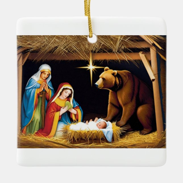 Ein Geschenk Gottes Keramikornament (Vorderseite)