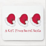 Ein Geschenk von Secret Santa Claus Red Christmas  Mousepad<br><div class="desc">Das Design zeigt eine originale Marker-Abbildung eines roten Hutes des Weihnachtsmanns. Perfekt als Geheimtipp oder Weihnachts-Gastgeschenk! Sehen Sie nicht,  wonach Sie suchen? Brauchen Sie Hilfe bei der Anpassung? Klicken Sie auf "Kontakt mit diesem Designer",  um etwas für Sie erstellt zu haben!</div>